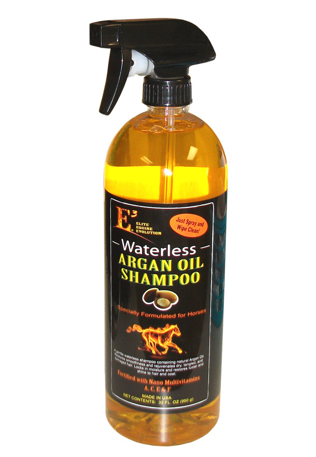argan oil shampoo product waterless